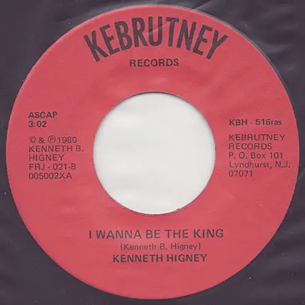 Kenneth Higney - Funky Kinky / I Wanna Be The King