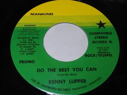 Kenneth Lupper - Do The Best You Can / He Is So Wonderful