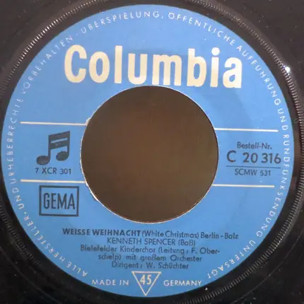 Kenneth Spencer - Der Bielefelder Kinderchor - Weisse Weihnacht / Transeamus