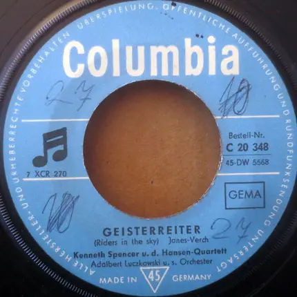 Kenneth Spencer - Heimweh Nach Virginia / Geisterreiter