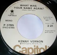 Kenny Vernon - What Was Your Name Again?