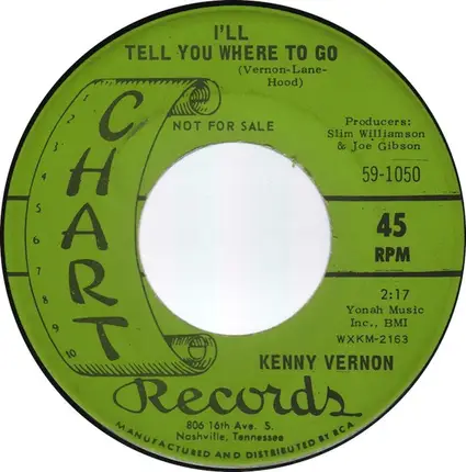 Kenny Vernon - Freeborn Men / I'll Tell You Where To Go