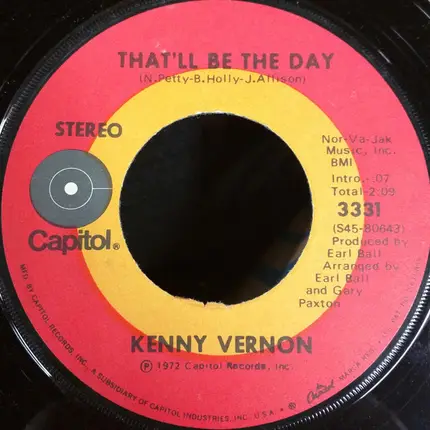 Kenny Vernon - I'd Go Right Back Again