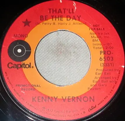Kenny Vernon - I'd Go Right Back Again
