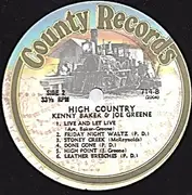 LP - Kenny Baker & Joe Greene - High Country