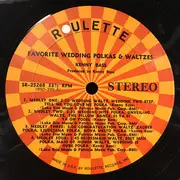 LP - Kenny Bass And His Orchestra - Favorite Wedding Polkas & Waltzes
