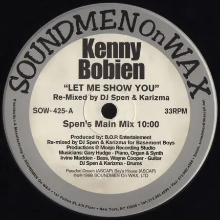 Kenny Bobien - Let Me Show You