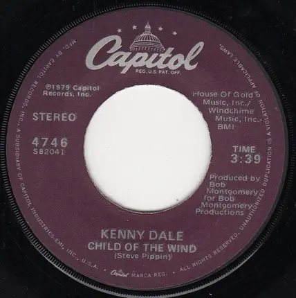 Kenny Dale - Only Love Can Break A Heart / Child Of The Wind