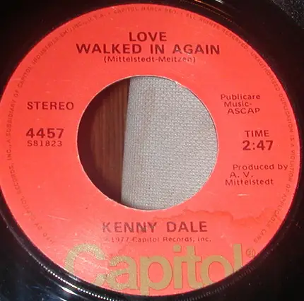 Kenny Dale - Shame, Shame On Me (I Had Planned To Be Your Man)