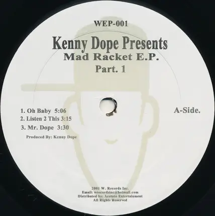 Kenny 'Dope' Gonzalez - Mad Racket E.P. (Part. 1)
