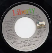7inch Vinyl Single - Kenny Rogers - All My Life