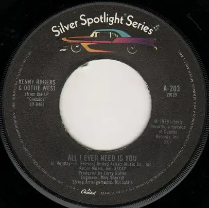 Kenny Rogers & Dottie West - Anyone Who Isn't Me Tonight / All I Ever Need Is You