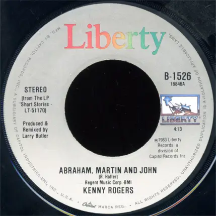 Kenny Rogers - Goodbye Marie / Abraham, Martin And John