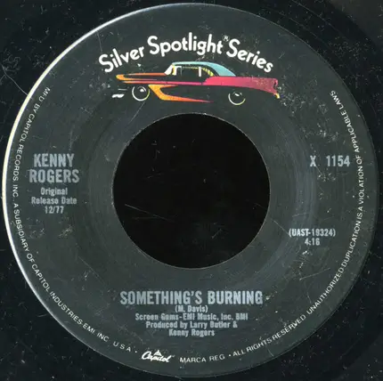 Kenny Rogers - Lucille / Something's Burning