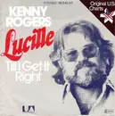 7inch Vinyl Single - Kenny Rogers - Lucille  / Something's Burning - Promo