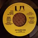 7inch Vinyl Single - Kenny Rogers - She Believes In Me