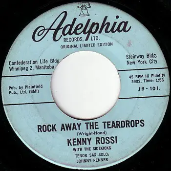 Kenny Rossi With The Sidekicks - Problem Child / Rock Away The Teardrops