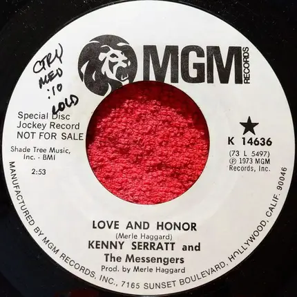 Kenny Serratt - Running Kind / Love And Honor