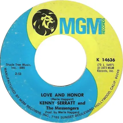 Kenny Serratt - Running Kind / Love And Honor