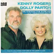 7inch Vinyl Single - Kenny Rogers And Dolly Parton - Islands In The Stream - Push-out centre