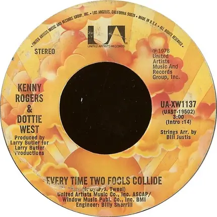Kenny Rogers & Dottie West - Everytime Two Fools Collide
