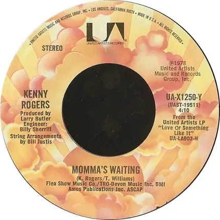 Kenny Rogers - The Gambler / Momma's Waiting