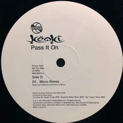 Keoki - Pass It On
