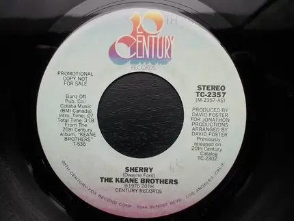 Keane Brothers - Sherry / Goodbye Summer