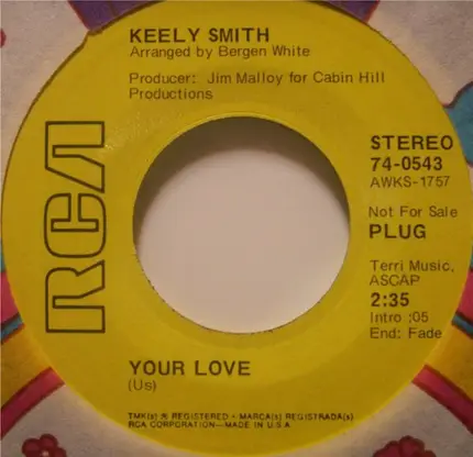 Keely Smith - Your Love / The Loving Gift