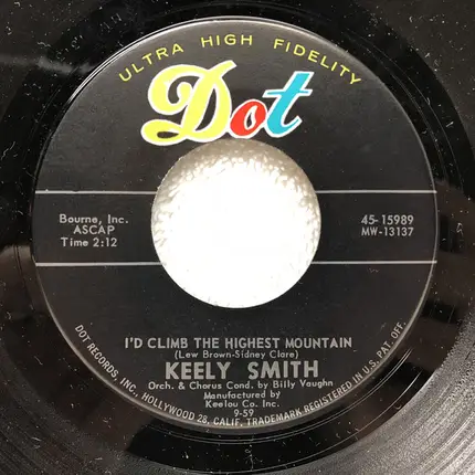 Keely Smith - Don't Let The Stars Get In Your Eyes / I'd Climb The Highest Mountain