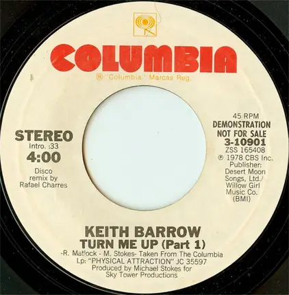 Keith Barrow - Turn Me Up (Part 1)