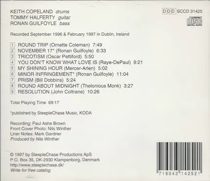 Keith Copeland , Tommy Halferty , Ronan Guilfoyle - Round Trip