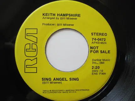 Keith Hampshire - Ebenezer * Sing Angel Sing