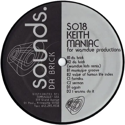 Keith Maniac - Da Brick