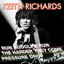 12inch Vinyl Single - Keith Richards - Run Rudolph Run / The Harder They Come / Pressure Drop - Red