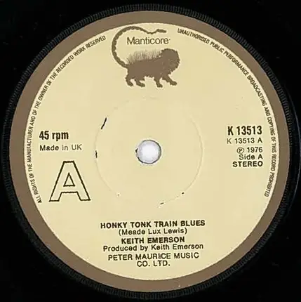 Keith Emerson - Honky Tonk Train Blues