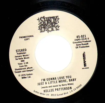 Kellee Patterson - I'm Gonna Love You Just A Little More, Baby