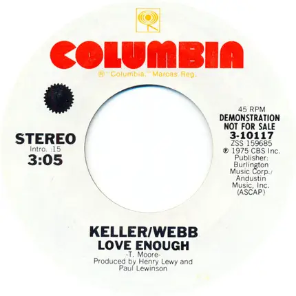 Keller & Webb - Love Enough