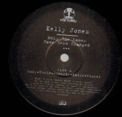 Kelly Jones - ONLY THE NAMES HAVE BEEN
