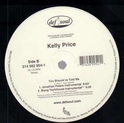 Kelly Price - You Should've Told Me