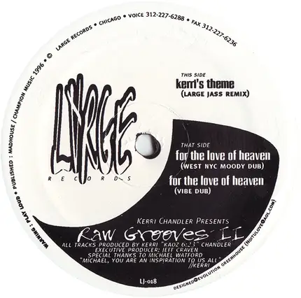 Kerri Chandler - Raw Grooves II