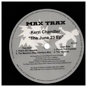 Kerri Chandler - The June 23 EP