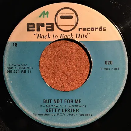Ketty Lester - Love Letters / But Not For Me