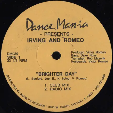 Kevin Irving And Victor Romeo - Brighter Day