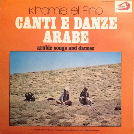 Khamis El Fino - Canti E Danze Arabe (Arabic Song And Dances)