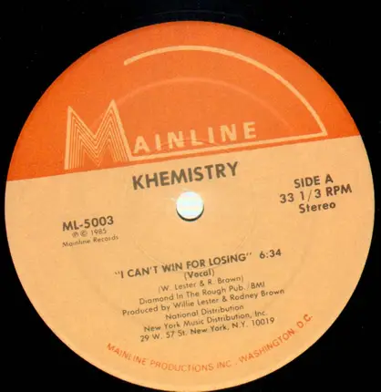 Khemistry - I Can't Win For  Losing