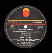 12inch Vinyl Single - Kim Otero - Pourquoi Pas Moi