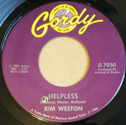 Kim Weston - Helpless