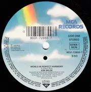 7inch Vinyl Single - Kim Wilde - World In Perfect Harmony