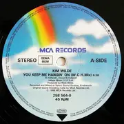 12inch Vinyl Single - Kim Wilde - You Keep Me Hangin' On (Extended WCH Club Mix)
